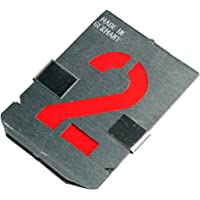 Bonum - Plantillas con números del 0 al 9 (10 unidades- 70 mm- DIN 1451- fabricadas en Alemania)